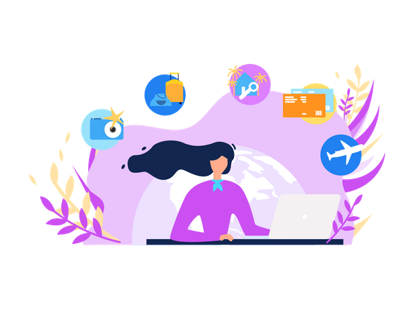 Traveling Agency  Illustration