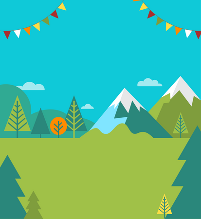 Traveling And Family Camping Activity  イラスト