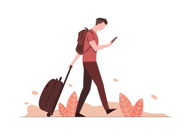 Traveling and vacation Illustration