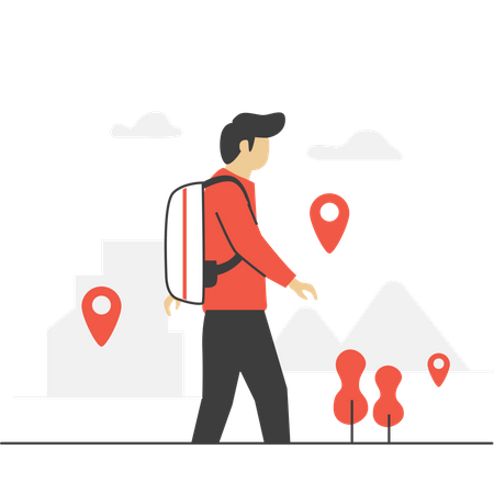 Traveling Planning  Illustration