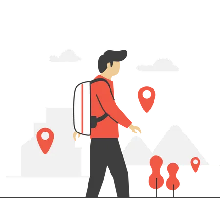 Traveling Planning  Illustration