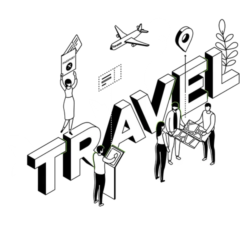 Travelling  Illustration