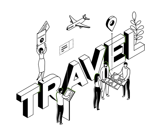 Travelling  Illustration