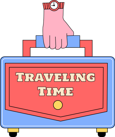 Travelling suitcase Illustration
