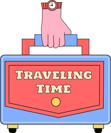 Travelling suitcase Illustration