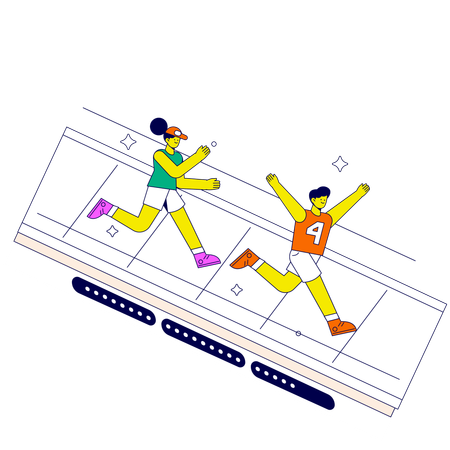 Treadmill trotoar  Illustration