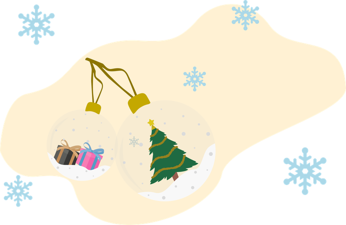Tree Ball Christmas  Illustration