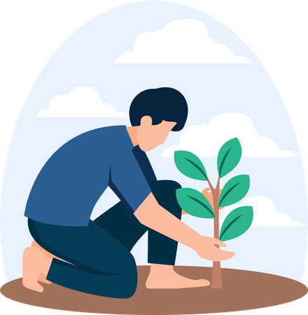 Tree Plantation  Illustration