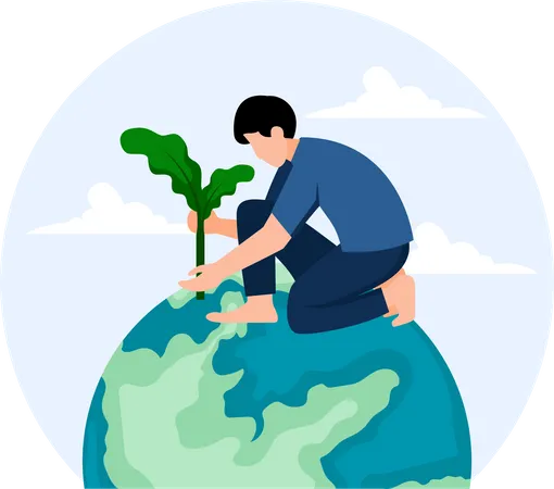 Tree Plantation  Illustration