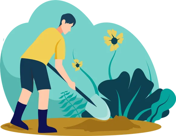 Tree Plantation  Illustration