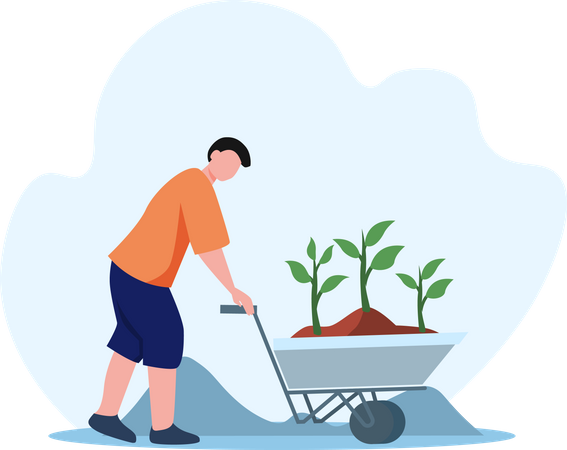 Tree Plantation  Illustration