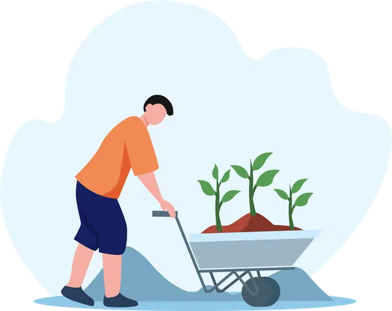 Tree Plantation  Illustration