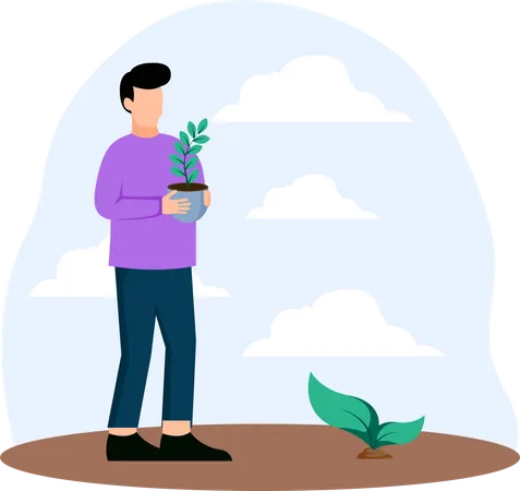 Tree Plantation  Illustration