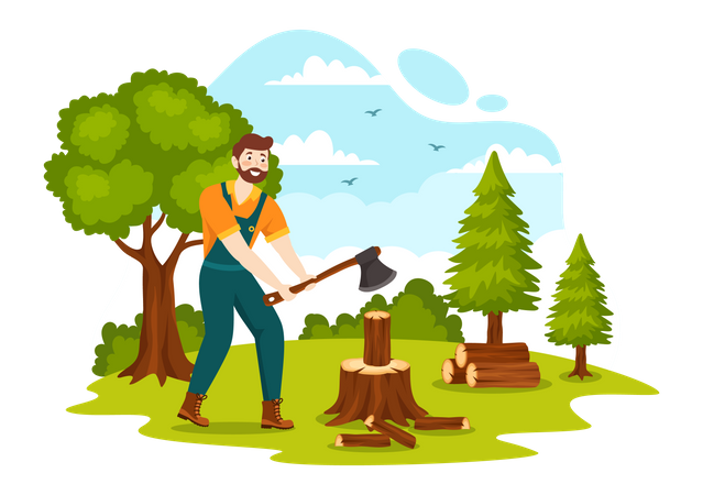 Tree Removal  Illustration