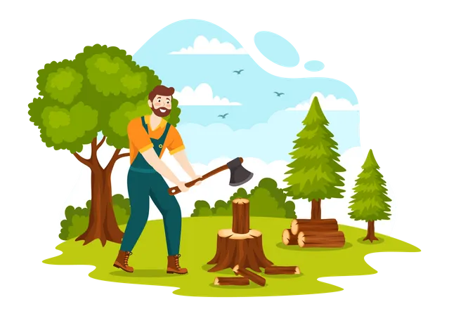 Tree Removal  Illustration