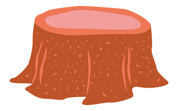 Tree stump  Illustration