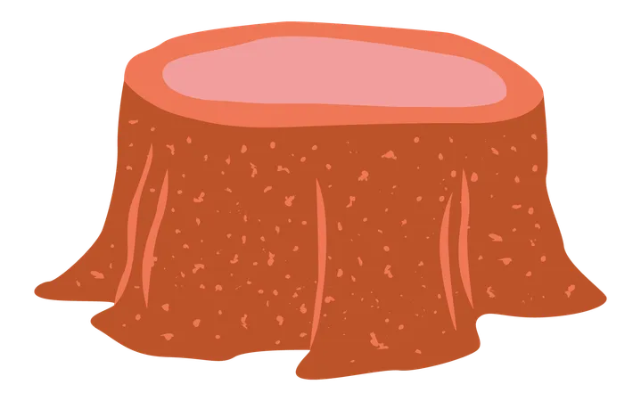 Tree stump  Illustration