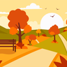 illustration for fall leaves