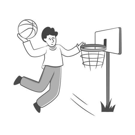 Treinador de basquete  Ilustração