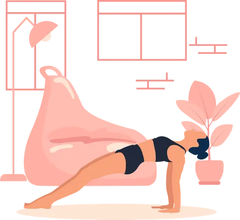 Treinador de ioga  Ilustração