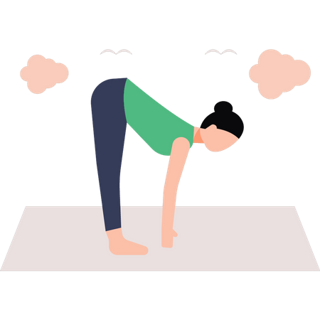 Treinador de ioga  Ilustração