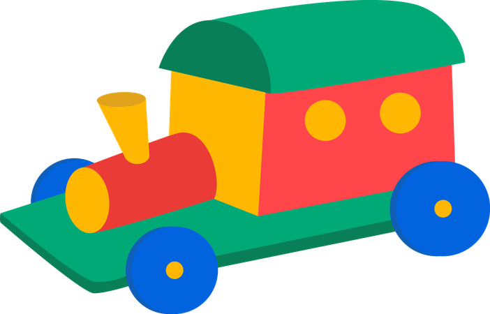 Tren de juguete  Ilustración