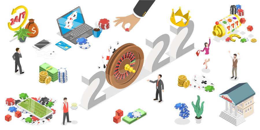Trends in der Casinobranche im Jahr 2022  Illustration