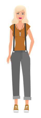 Trendy Teen  Illustration