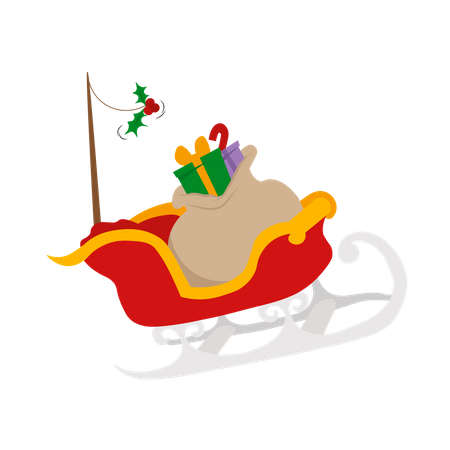 Trenó de natal  Illustration