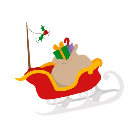 Trenó de natal  Illustration