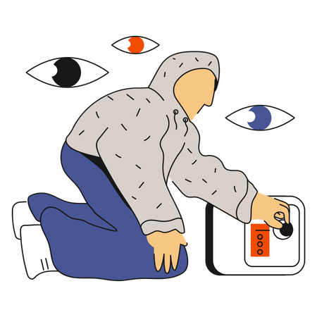 Tresorraum  Illustration