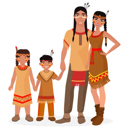 Tribal family Illustration