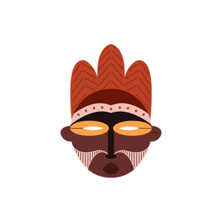 Tribal mask  Illustration