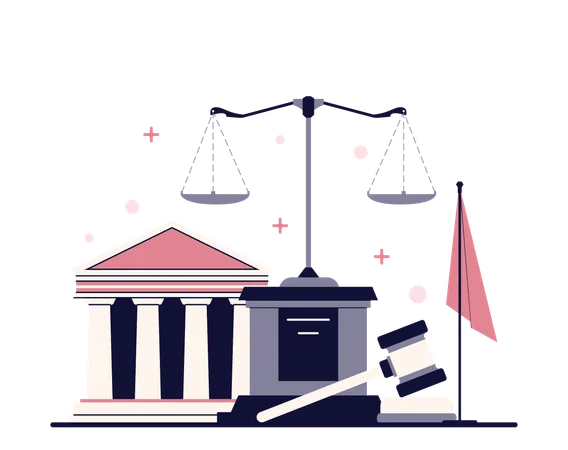 Corte de Justiça  Ilustração