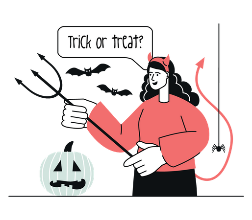 Trick or treat Illustration