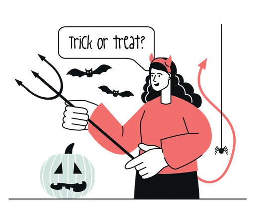 Trick or treat Illustration
