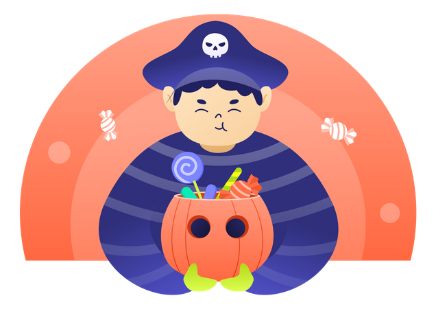 Trick Or Treat  Illustration