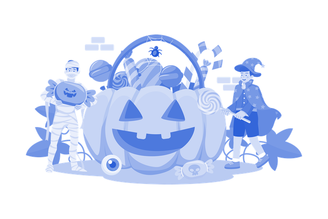 Trick Or Treat  Illustration