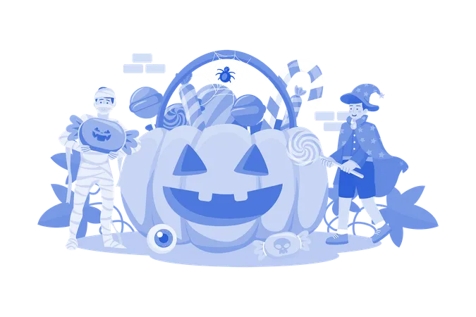 Trick Or Treat  Illustration