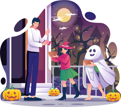 Trick or treat  Illustration