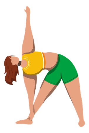 Trikonasana  Illustration