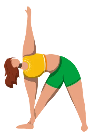 Trikonasana  Illustration