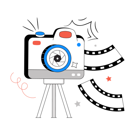 Tripod Camera  Illustration