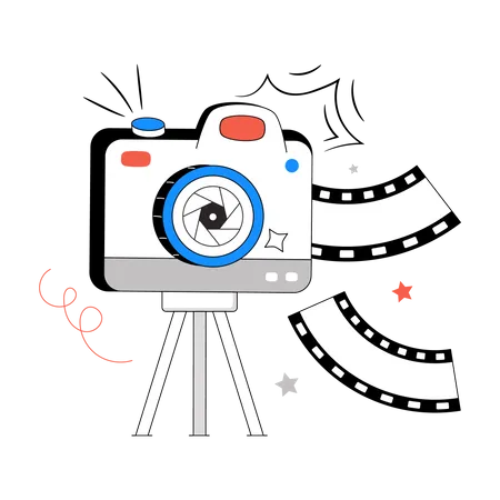 Tripod Camera  Illustration