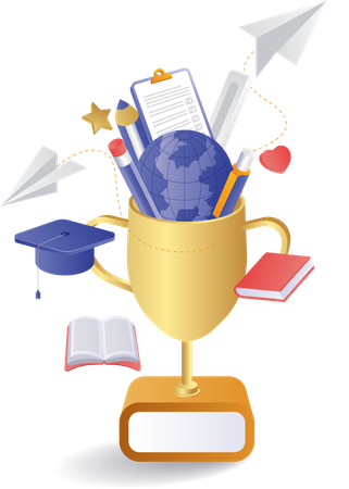 Trofeo del campeonato estudiantil  Illustration