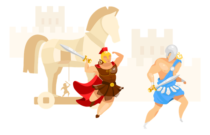 Trojan war  Illustration