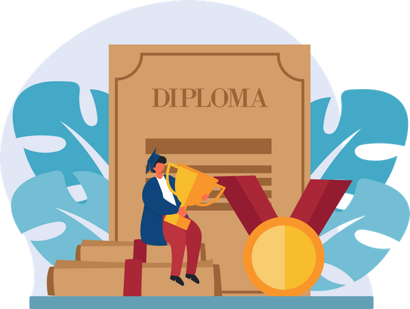 Trophée des étudiants diplômés  Illustration