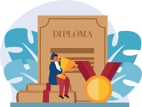 Trophée des étudiants diplômés  Illustration