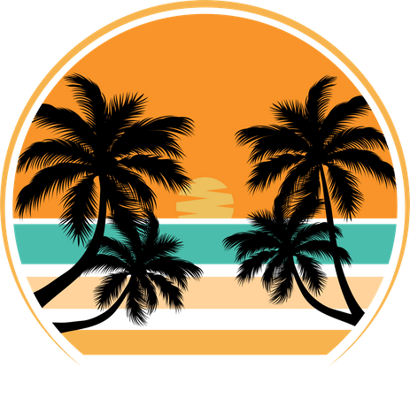 Tropical beach  Illustration