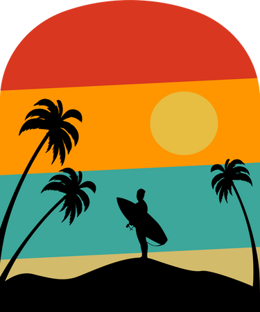 Tropical beach  Illustration